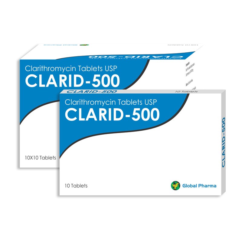 Clarid 500 packaging